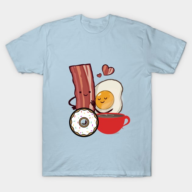 FUNNY Bacon And Eggs Breakfast T-Shirt by SartorisArt1